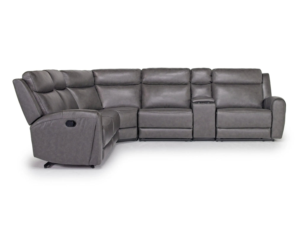 Mia 6 Piece Reclining Sectional With Armless Recliner