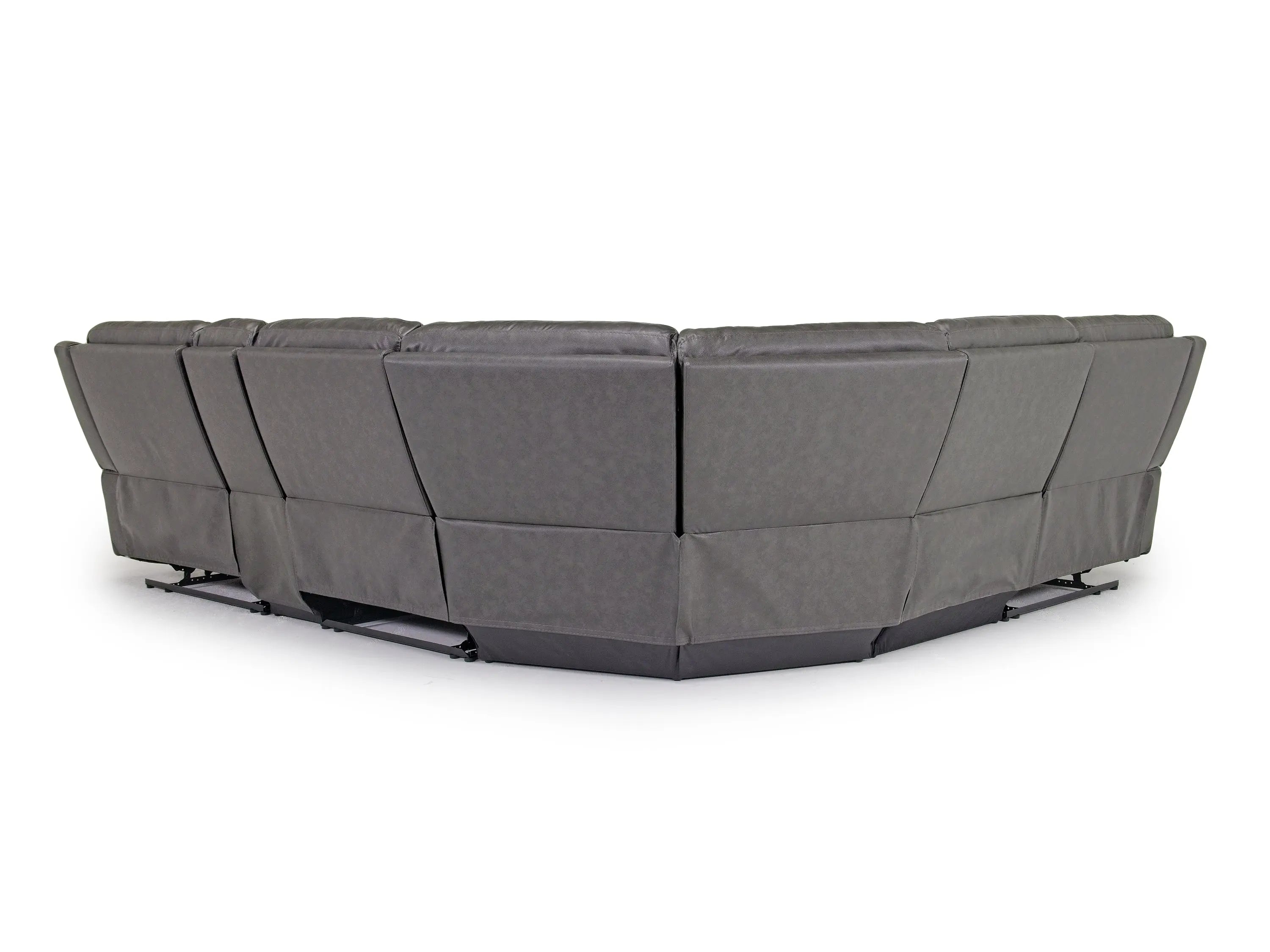 Mia 6 Piece Reclining Sectional With Armless Recliner