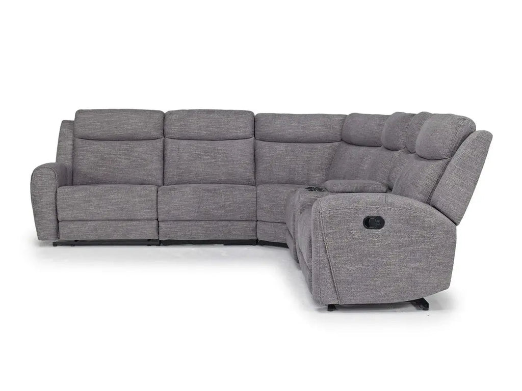 Mia 6 Piece Reclining Sectional With Armless Recliner